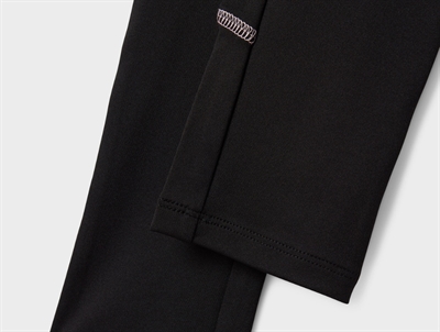 Name It leggings sort med kontrastsyninger