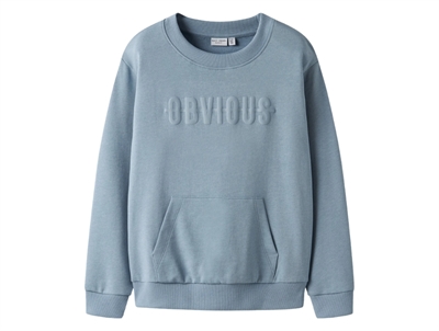 Name It sweatshirt i blå nuance set forfra
