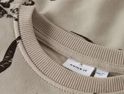 Name It MINI sweatshirt råhvid med dinosaurprint