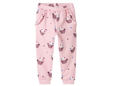 name it mini bukser sweet dreams med cupcakeprint og flæser