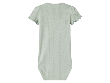 body set bagfra fra Name It i aqua gray med hulmønster