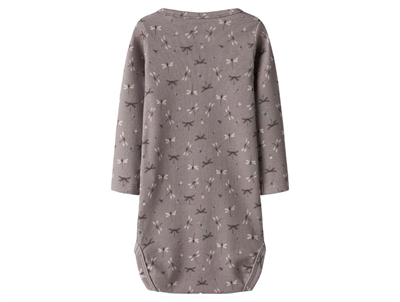 Name It body purple dove med guldsmedeprint bagfra