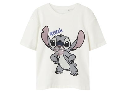 Name It t-shirt cloud dancer med Stitch print