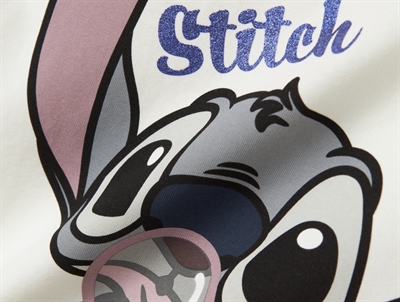 Name It t-shirt cloud dancer med Stitch print