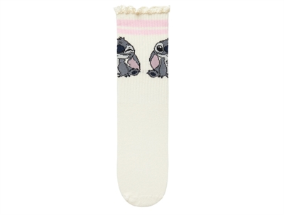 Name It strømper cloud dancer med Stitch print