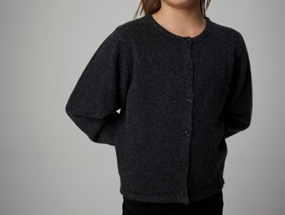Name It strikcardigan mørkegrå melange