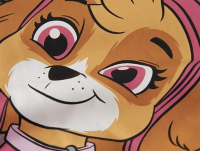 Name It MINI sweatshirt i rosa nuance med Paw Patrol print og flæser