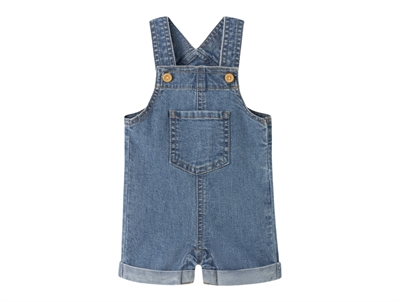 Name It denim overalls shorts i blå nuance med brystlomme