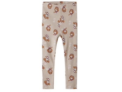 Name It MINI leggings i gråbeige nuance med Paw Patrol print