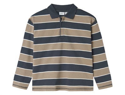 Name It stribet poloshirt roasted cashew set forfra