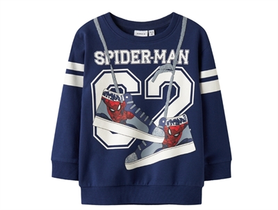 Name It MINI sweatshirt i blå nuance med Spiderman print