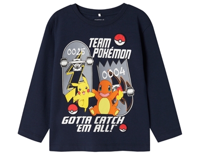 Name It MINI bluse navy med Pokémon print  