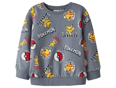 Name It MINI sweatshirt grå med Pikachu print  