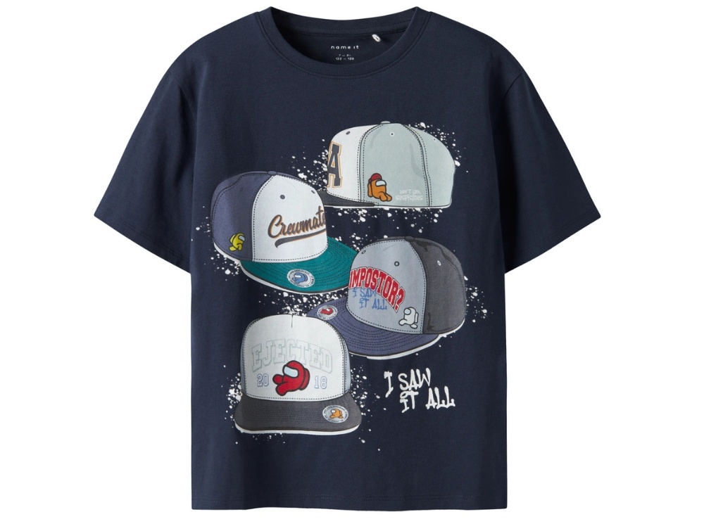 Name It T-shirt Navy Med Among Us Print - Str.    13-14y 158/164cm