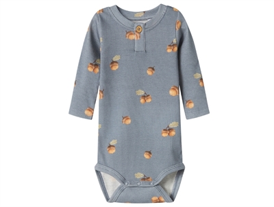 Name It body i blå nuance med agernprint