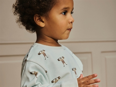 Lil' Atelier sweatshirt murmur med vægtløfterprint