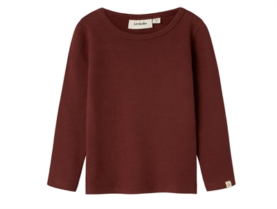 Lil' Atelier MINI top i brun nuance med lange ærmer