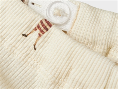 Lil\' Atelier bukser turtledove med vægtløfterprint