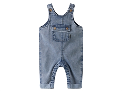 Name It denim overall i blå nuance medium blue denim set forfra