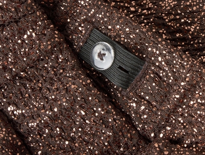 Name It glimmerbukser i hot fudge set tæt på detalje