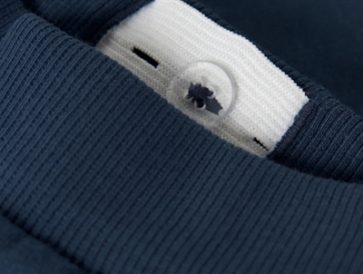 name it mini sweatbukser i blå insignia blue med farvepaneler og broderet detalje