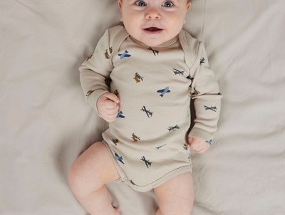 Name It body 3-pak i farverne peyote, tradewinds og insignia blue med flyprint