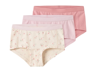 Name It hipsters i råhvid nuance med blomsterprint