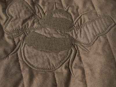 Lil\' Atelier bomberjakke shitake med bi-broderi detalje