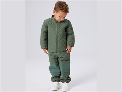 Name It termosæt i grøn nuance på barn