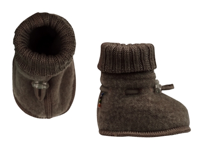 Joha futter i mørkebrun uld med elastiklukning