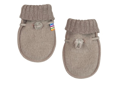 Joha vanter i beige uld med elastiklukning