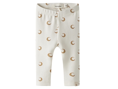 Lil' Atelier leggings coconut milk med måneprint