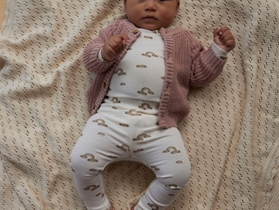 Lil\' Atelier leggings coconut milk med regnbueprint