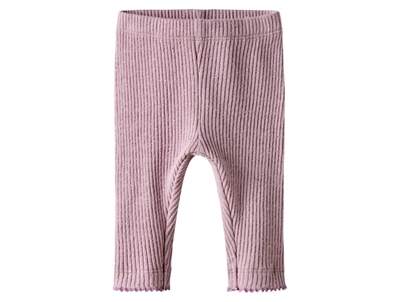 Name It leggings keepsake lilac med ribstruktur