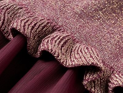 Name It burgundy kjole med glimmer detalje