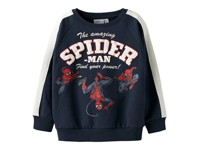 Name It Spiderman sweatshirt i navy med print