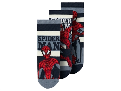 Name It Spiderman strømper navy 3-pak med print