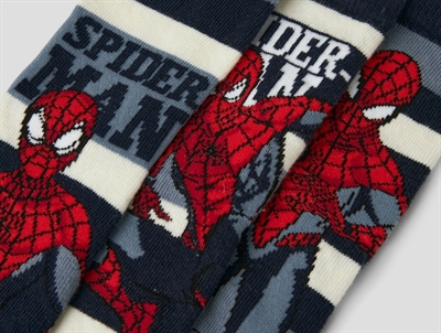 Detalje af Spiderman strømper fra Name It i 3-pak