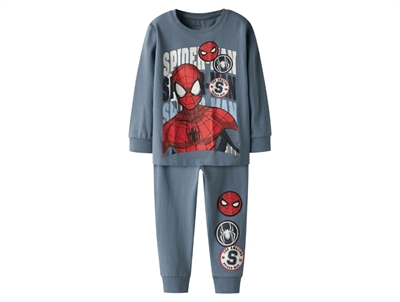 Name It natdragt blå flint stone med Spiderman print foran
