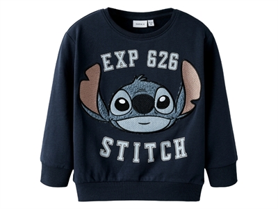 Name It sweatshirt i navy med Stitch print