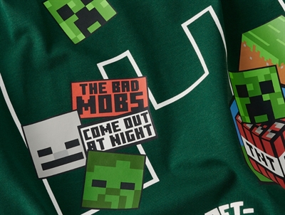 Name It t-shirt i grøn med Minecraft print
