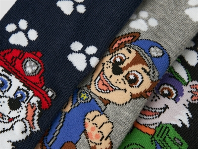 Detalje af Paw Patrol strømper fra Name It i 3-pak