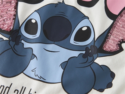 Name It t-shirt cloud dancer med Stitch print