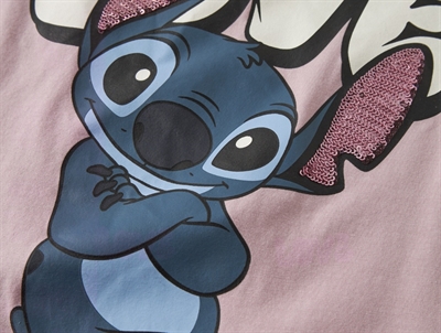 Name It t-shirt keepsake lilac med Stitch print