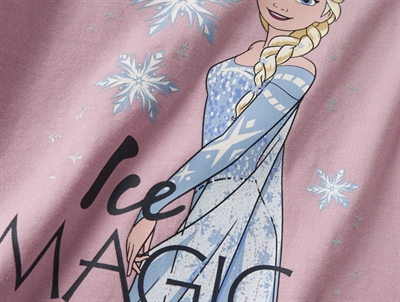 Name It MINI bluse i rosa nuance med Elsa print og glimmerdetaljer