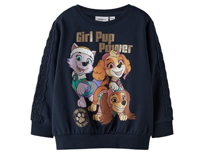 Name It sweatshirt navy blazer med Paw Patrol print foran