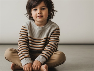 FUB strik oat melange i merinould