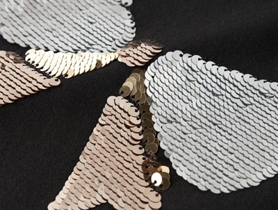 Name It bluse sort med sløjfe i pailletter