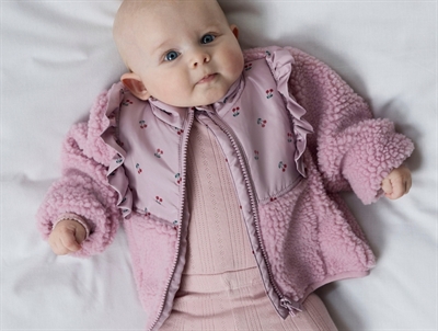 Name It teddyjakke i rosa nuance på baby