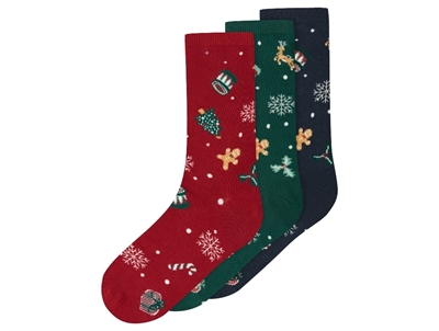 Name It røde strømper med julemotiver 3-pack